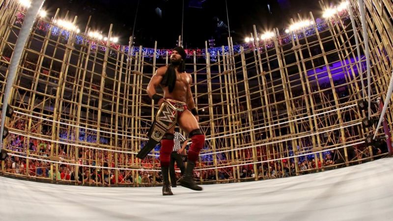 Jinder Mahal faced Randy Orton in a Punjabi Prison match in 2017