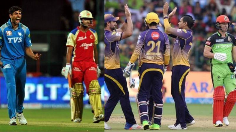 Ashish Nehra and Sunil Narine have excellent numbers against Royal Challengers Bangalore in IPL