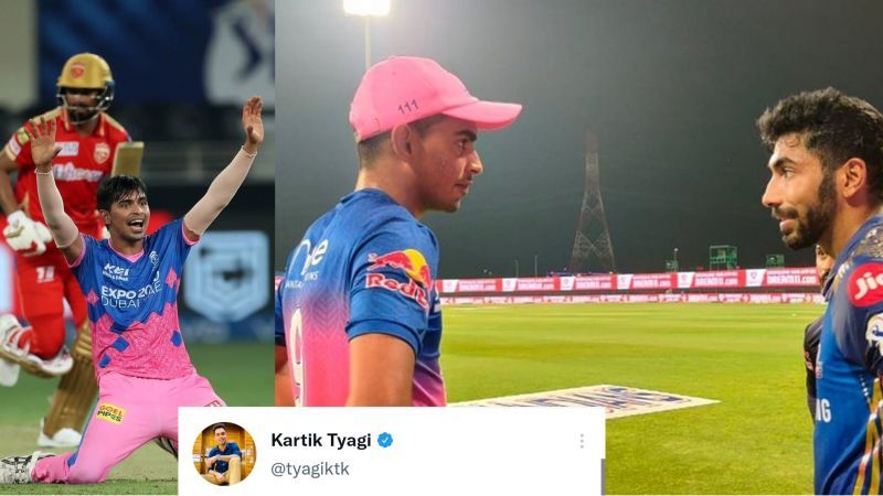 Kartik Tyagi was happy to see how his hero Jasprit Bumrah praised him after the battle between the Rajasthan Royals and the Punjab Kings