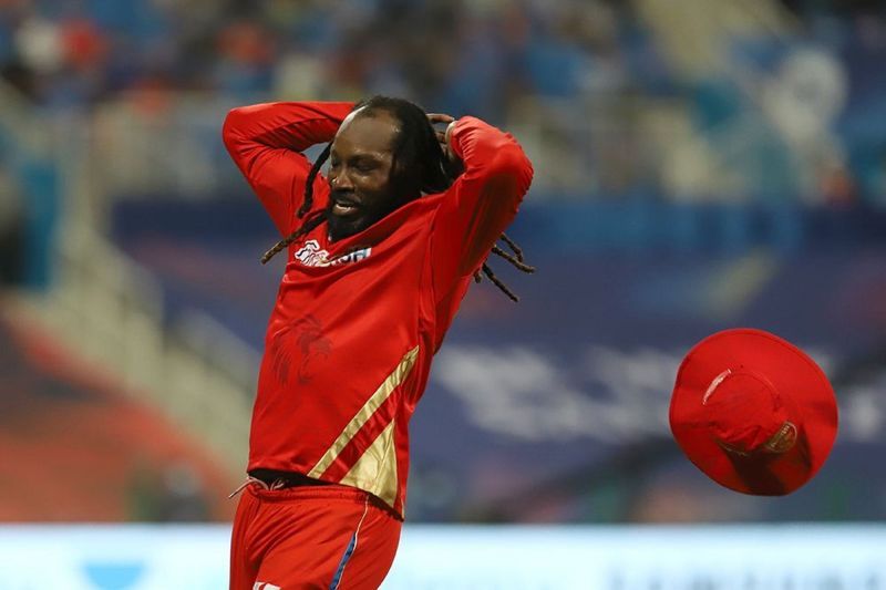 Chris Gayle scored a solitary run in Punjab Kings&#039; defeat against the Mumbai Indians [P/C:iplt20.com]