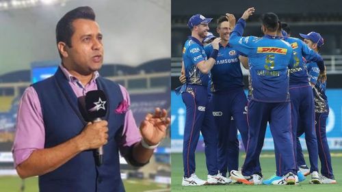 Aakash Chopra (L) and MI (R, PC: IPLT20.com)