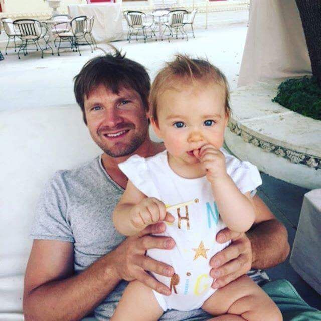 Shane Watson with her Daughter