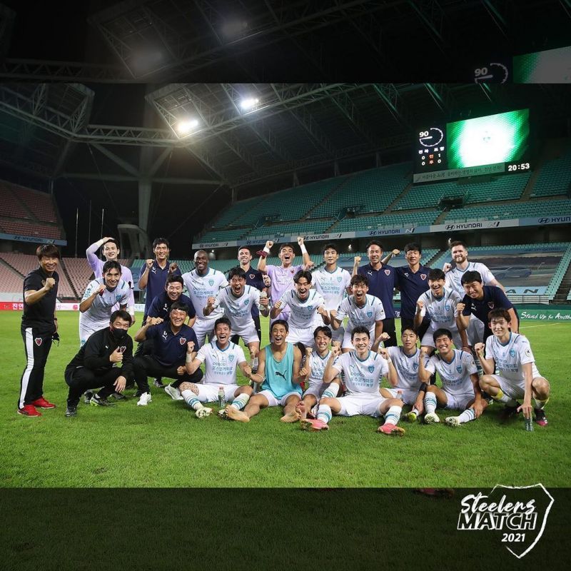 Pohang Steelers will take on Nagoya Grampus. Photo Credit: Pohang Steelers Instagram