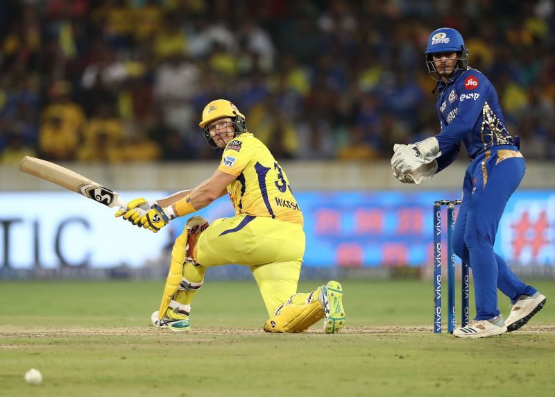 Shane Watson in action against Mumbai Indians during IPL 2019 Final
