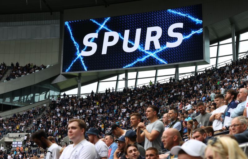 Tottenham Hotspur fans look on during a Premier League match.
