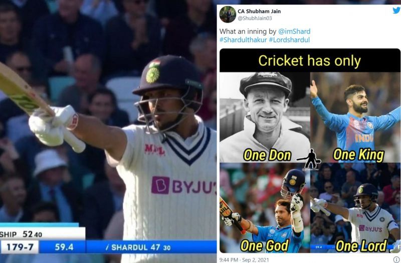 Twitter reactions to Shardul Thakur&#039;s knock.