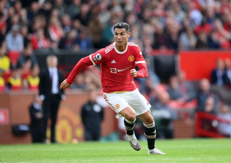 Cristiano Ronaldo in action during his second Manchester United debut
