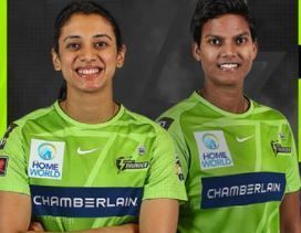 Smriti Mandhana has represented two franchises in the WBBL so far while Deepti Sharma will be making her debut in the competition (PC; Sydney Thunder Women Twitter)