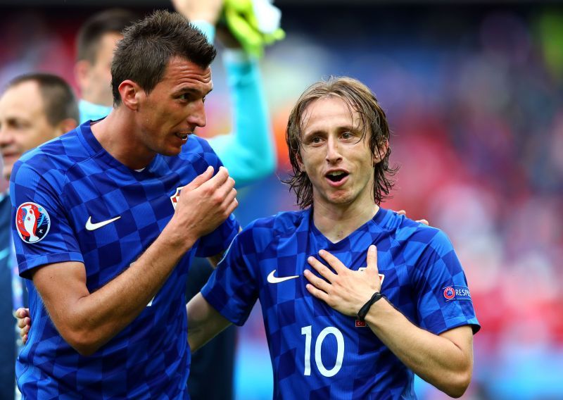 Modric and Mandzukic were international teammates for several years