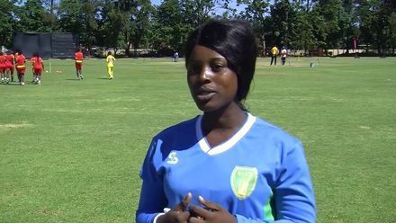 A player during an interview (Image Courtesy: ICC Cricket)