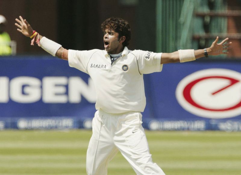 Sreesanth celebrates a wicket during his famous performance in the Johannesburg Test. Pic: Getty Images