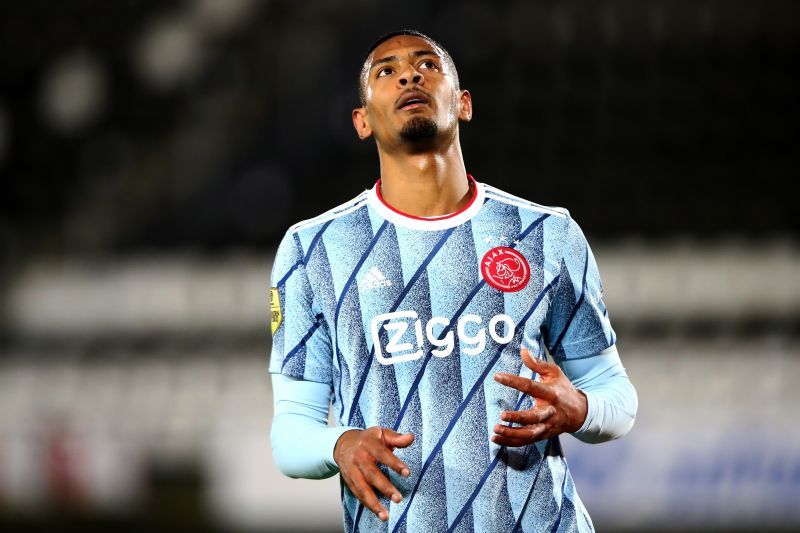 Sebastien Haller scored a hat-trick on his Champions League debut.