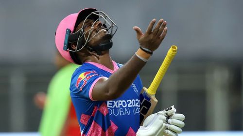 Sanju Samson managed a 5-ball 4 against the Punjab Kings on Tuesday [Image-IPLT20]