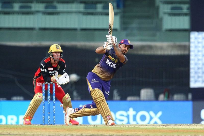 Nitish Rana scored a half-century in his last match at Sheikh Zayed Stadium (Image Courtesy: IPLT20.com)