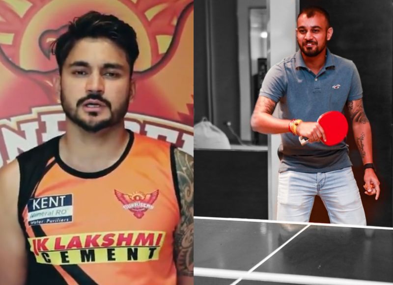 Manish Pandey(l) and Siddharth Kaul(r). (Image: SRH Twitter)