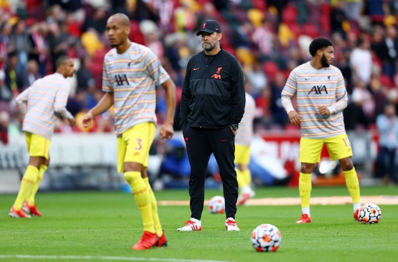 Liverpool boss Jurgen Klopp looks on