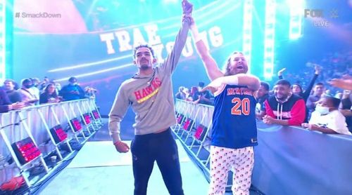 The Hawks' star played up his heel status during SmackDown at Madison Square Garden