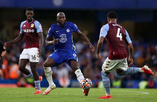 Romelu Lukaku in action for Chelsea