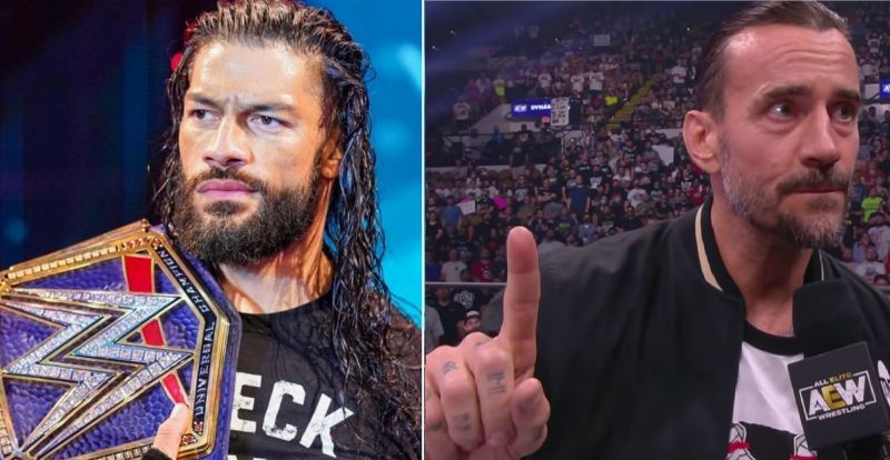 Universal Champion Roman Reigns and AEW star CM Punk
