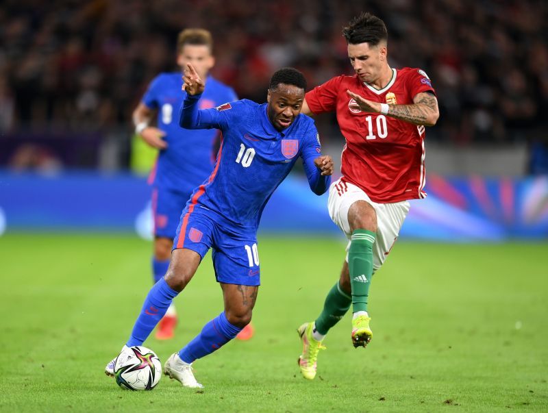 Raheem Sterling opened the scoring for England in a dominant display tonight