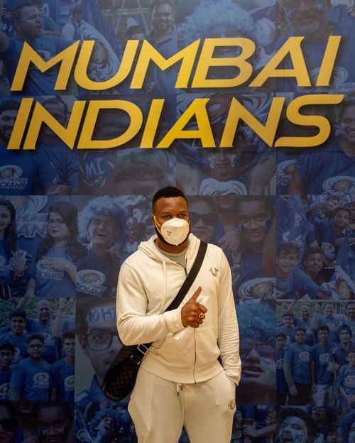 Mumbai Indians' star player Kieron Pollard landed in Abu Dhabi on September 16.