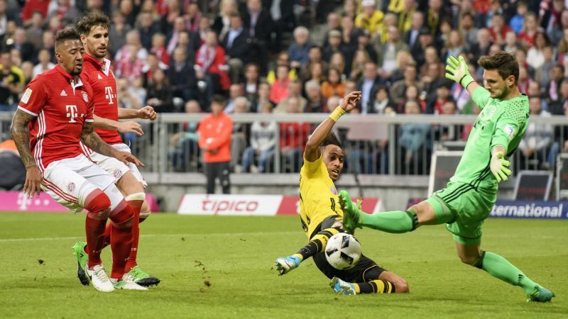 A still from Bayern Munich's 2016-17 DFB Pokal loss to Borussia Dortmund.