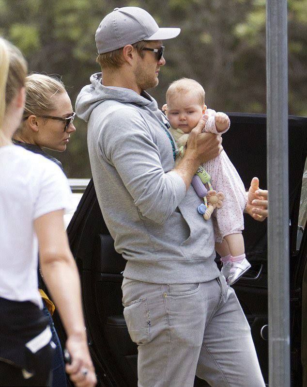 Shane Watson spotted with her Daughter