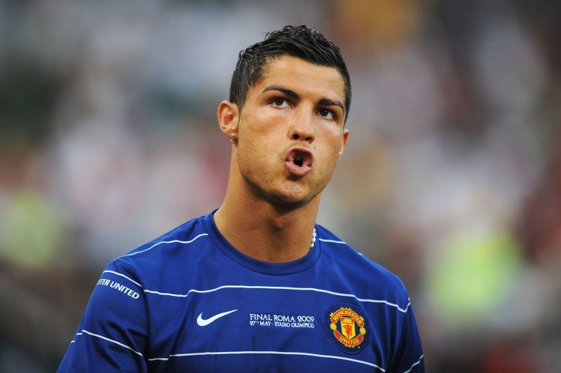 Cristiano Ronaldo pictured during his first spell with Manchester United.