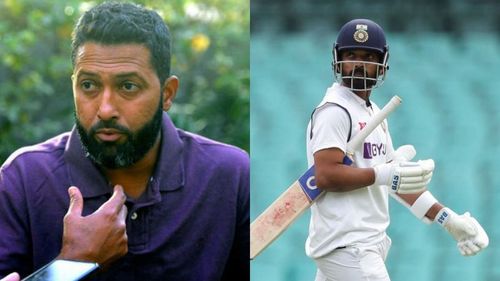 Wasim Jaffer (L) speaks on Ajinkya Rahane's form this series.