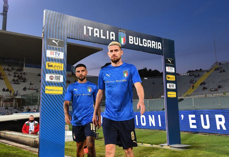 Italy's Jorginho ahead of his side's match against Bulgaria