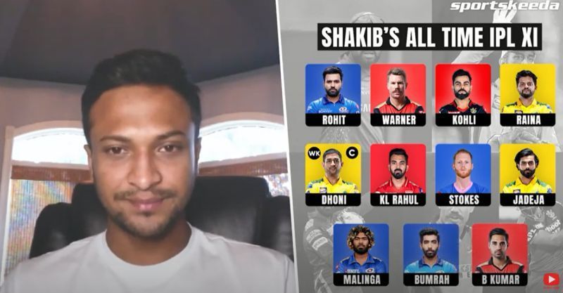 Shakib Al Hasan's all-time IPL XI