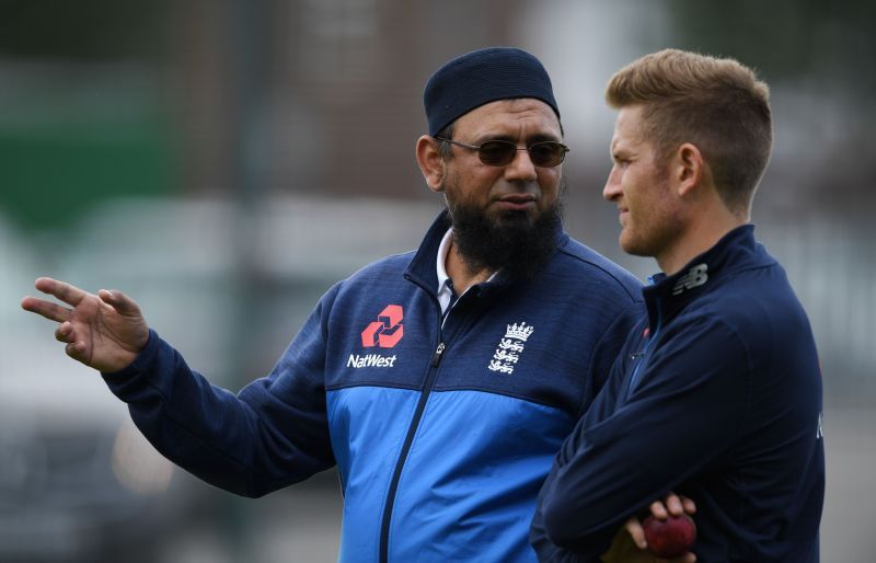 Saqlain Mushtaq during his stint with England. (Credits: Getty)