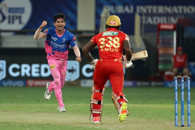 &lt;a href=&#039;https://www.sportskeeda.com/player/tyagi-kartik&#039; target=&#039;_blank&#039; rel=&#039;noopener noreferrer&#039;&gt;Kartik Tyagi&lt;/a&gt; defended four runs in the final over