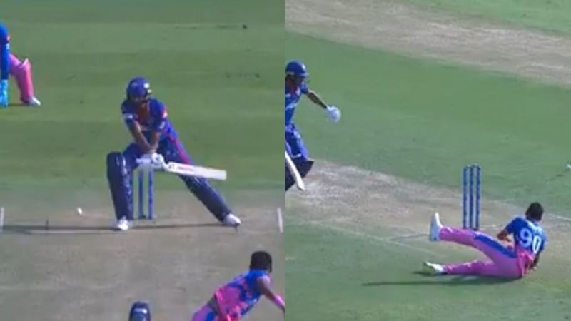 Video grabs from the hilarious missed run out in Abu Dhabi. (PC: IPLT20.com)