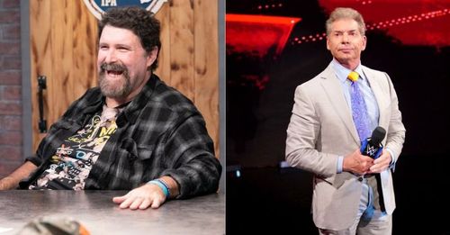 WWE Hall of Famer Mick Foley and WWE CEO Vince McMahon