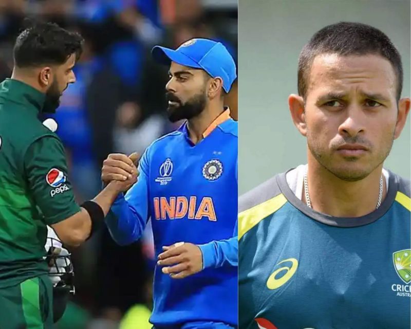Usman Khawaja (R) hopes to see India-Pakistan play each other more often