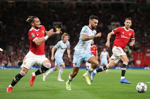 A snap from Manchester United's Carabao Cup clash against West Ham.