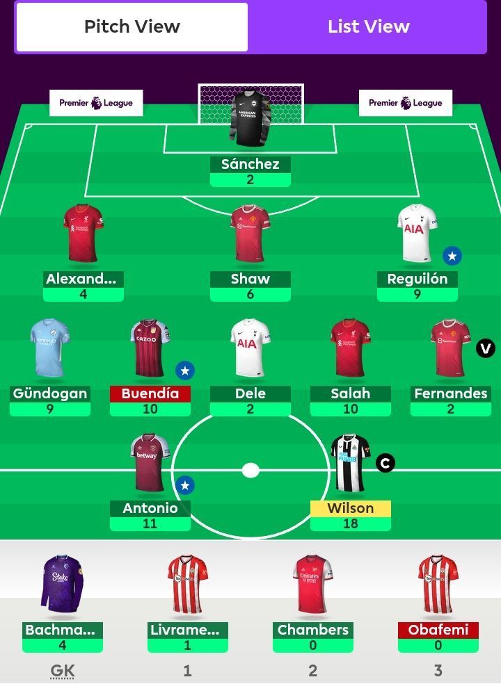 FPL team suggested for Gameweek 3.