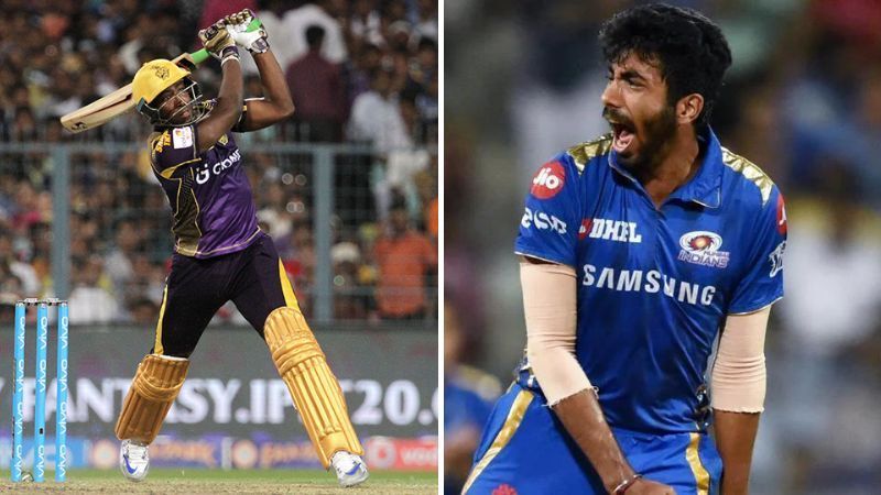Bumrah vs Russell will be one of the player battles in the IPL game between Mumbai and Kolkata