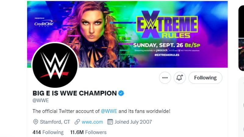 WWE's new Twitter name