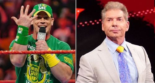 John Cena and WWE Chairman Vince McMahon