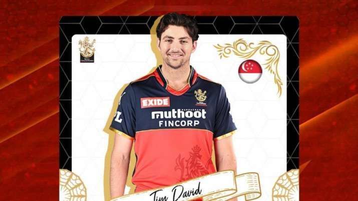 Royal Challengers Bangalore batsman Tim David