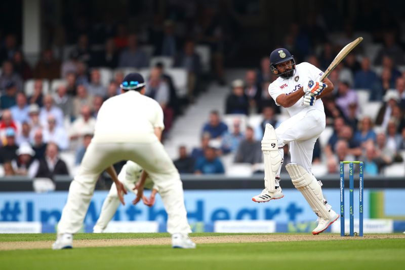 Rohit Sharma scored his maiden overseas Test hundred on Day 3 at The Oval. Pic: Getty Images