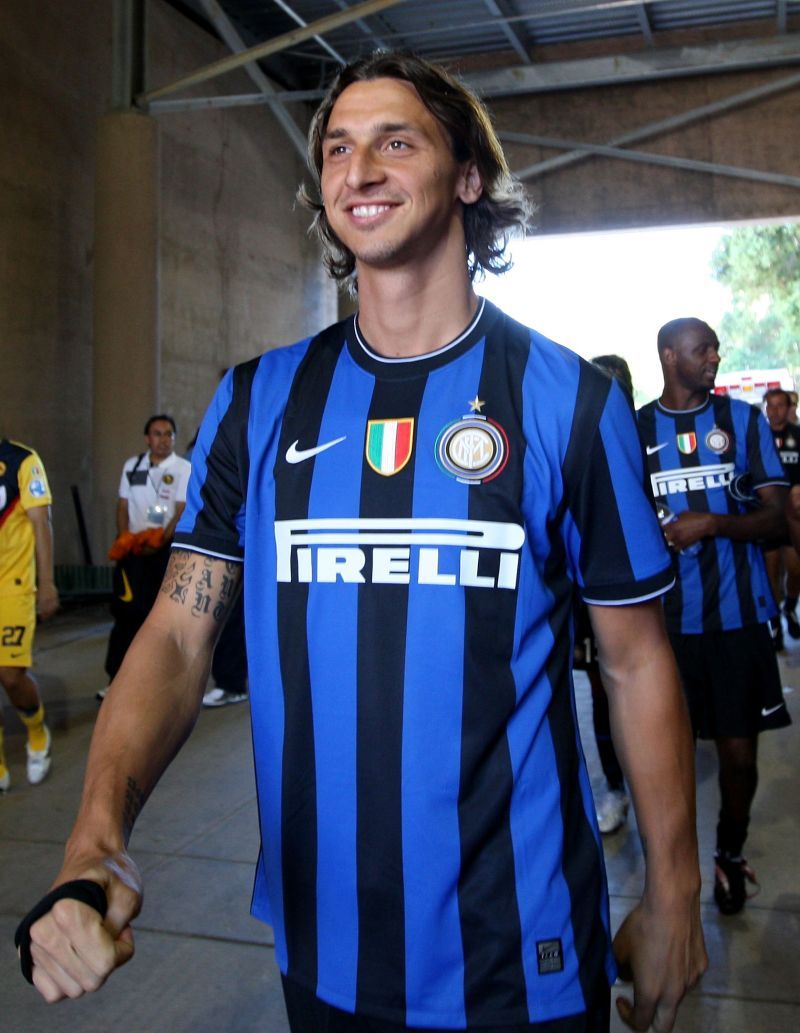 Zlatan in the Nerazzurri colors