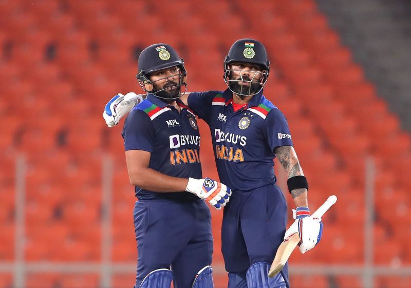 Team India batters Rohit Sharma and Virat Kohli. Pic: Getty Images