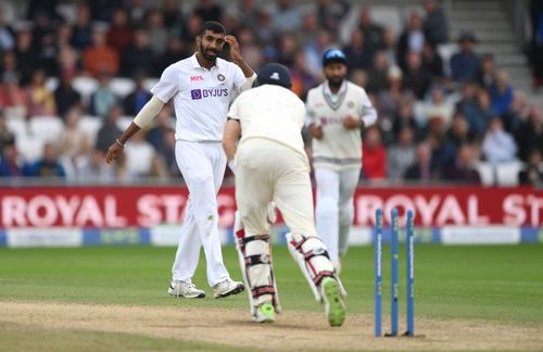 Jasprit Bumrah in action against England