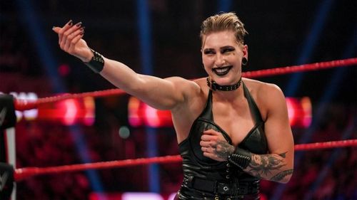 WWE Superstar Rhea Ripley in action on RAW