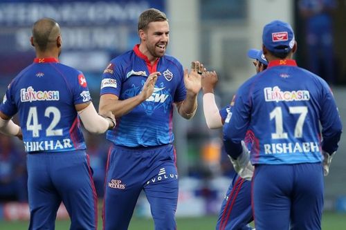 Anrich Nortje was the star of the show for DC on Wednesday evening [Image-IPLT20]