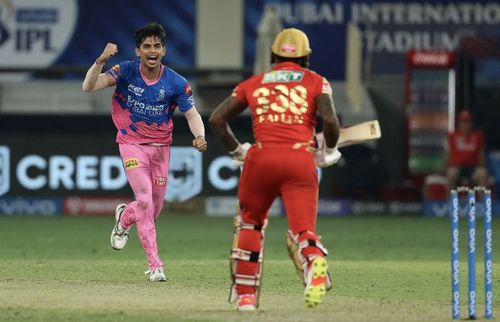 Kartik Tyagi entered the IPL record books with a sensational final over. (Photo: BCCI)