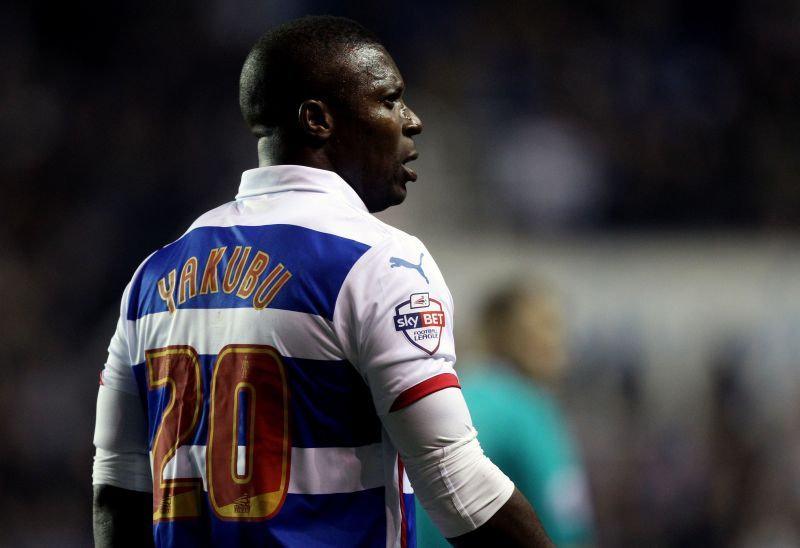 Yakubu at Reading. He scored for Macabi Haifa on his UCL debut in 2002-03